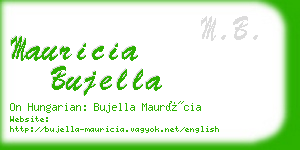 mauricia bujella business card